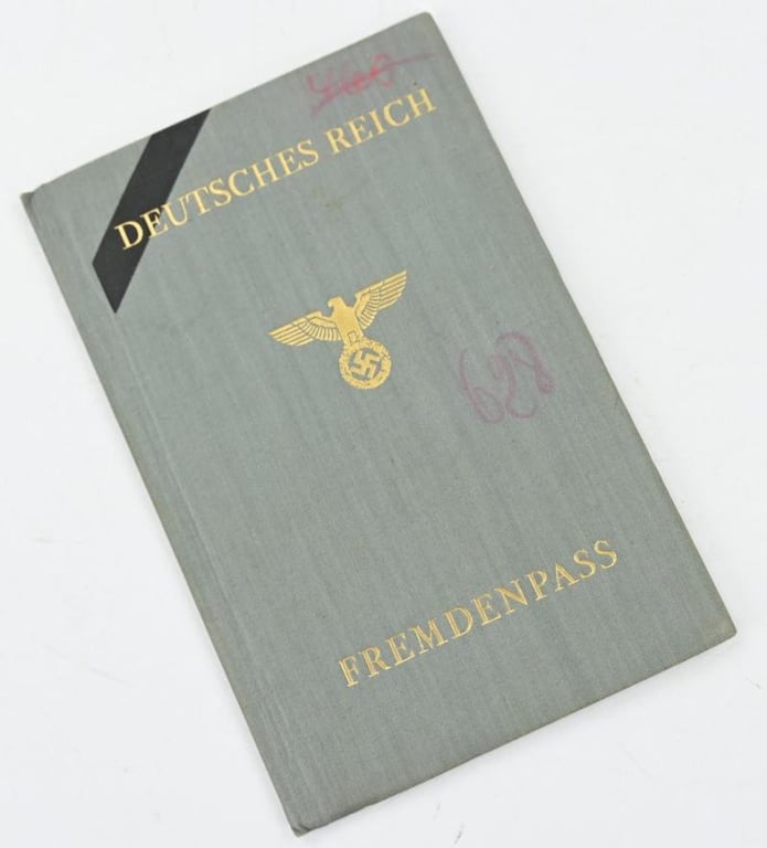 German Third Reich Foreigners Passport