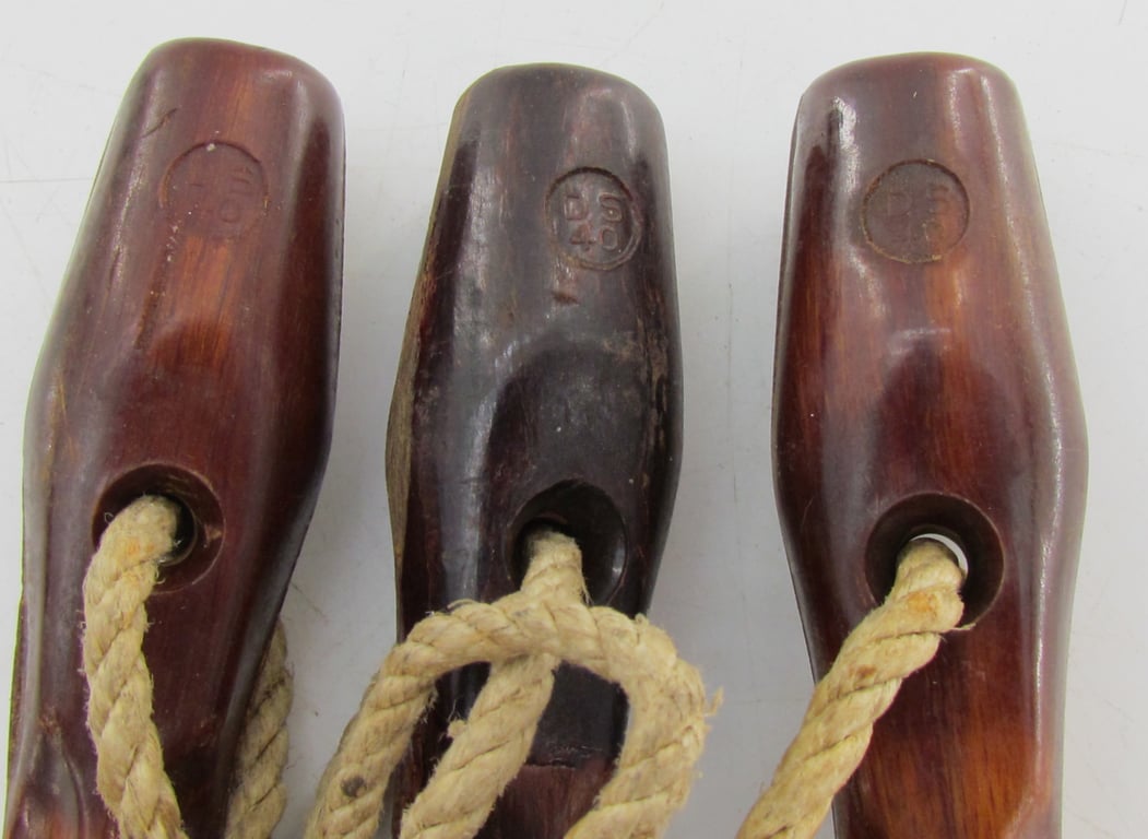 Matching set of 3 Bakelite tent pegs