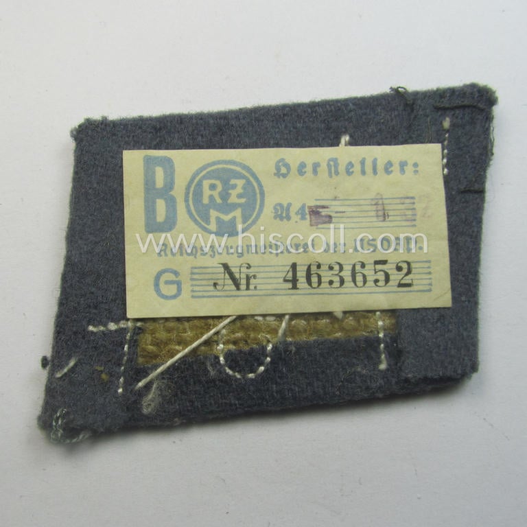 Single, SA (ie. 'Sturmabteilungen') collar-patch (ie. 'Kragenspiegel'): 'SA-Mitglied' serving within the: 'SA-Standarte 4/94' ('SA-Gruppe Sudeten o. Weichsel')