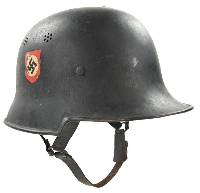 German M34 DD Fire Police Helmet