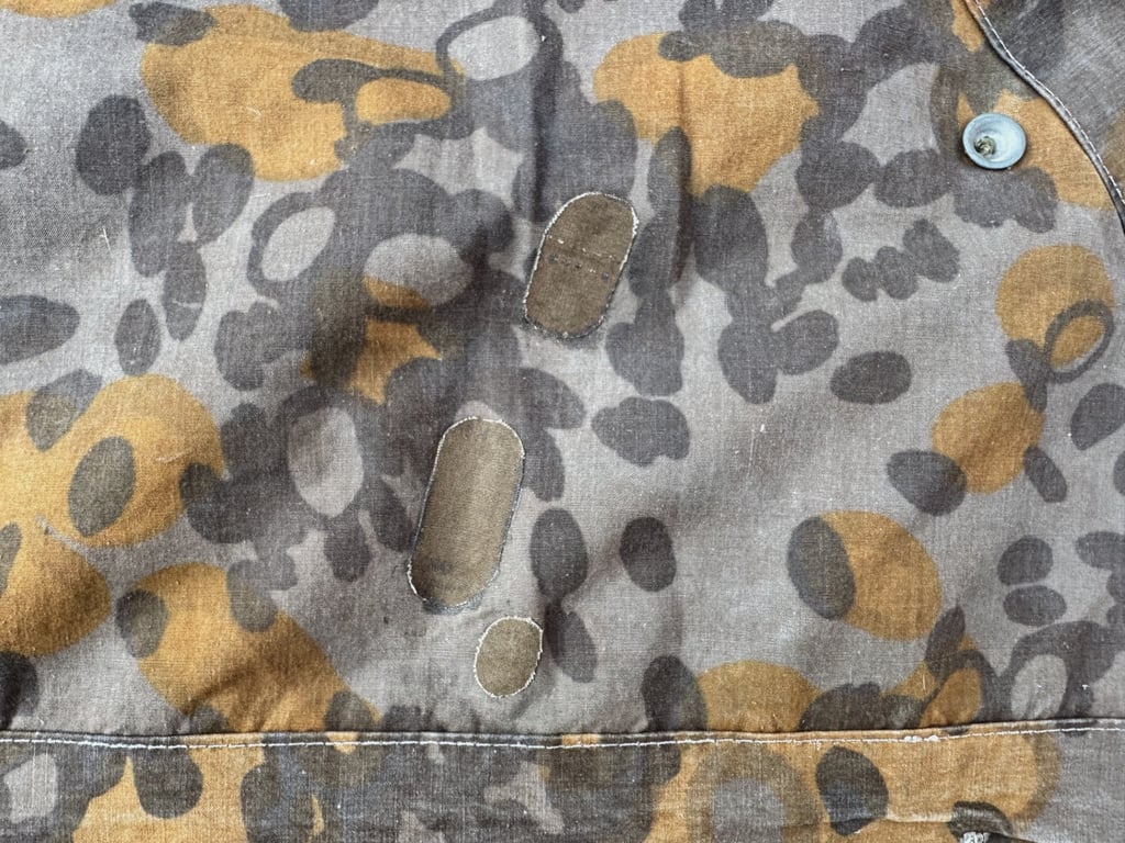 Rare Original Waffen-SS Reversible Planetree Camouflage Zeltbahn 31