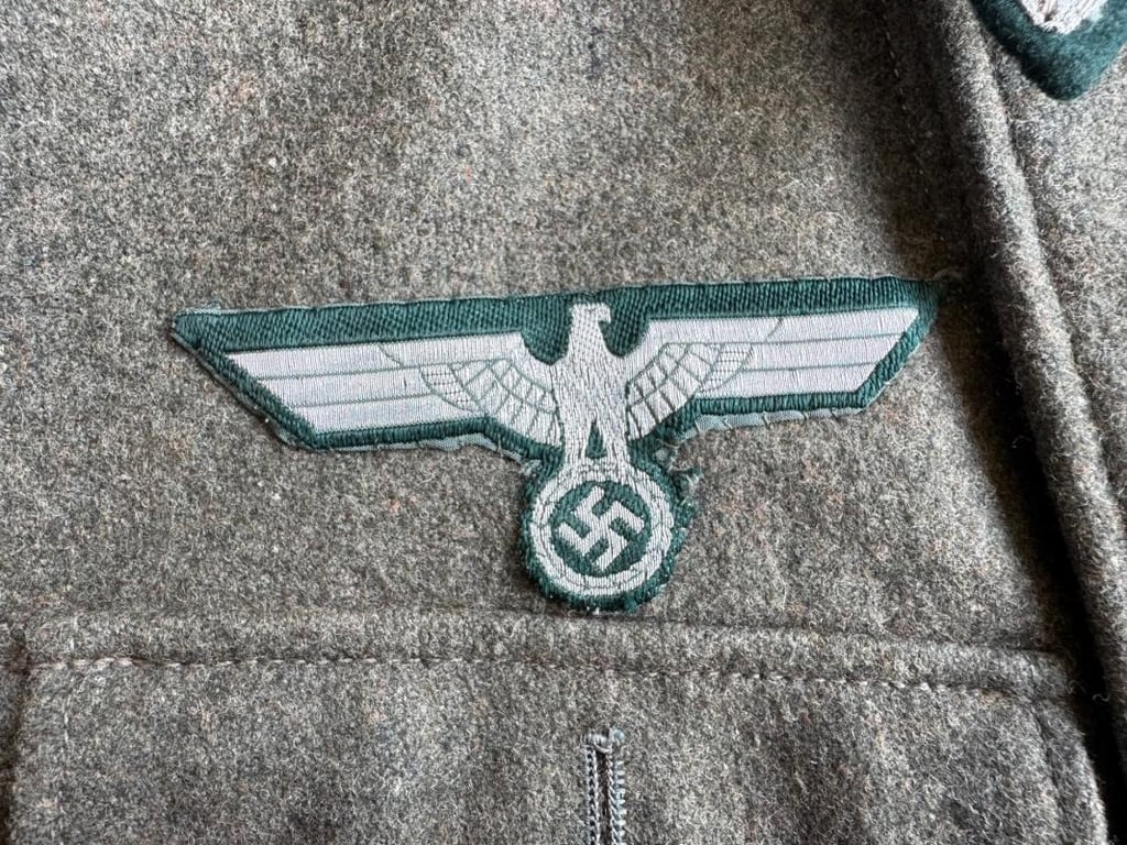 Wehrmacht Heer M43 Tunic with upgraded M36 collar