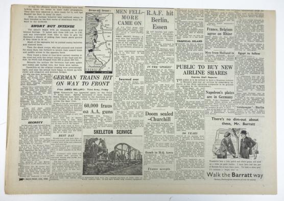 British "Daily Express" Newspaper 24 February 1945