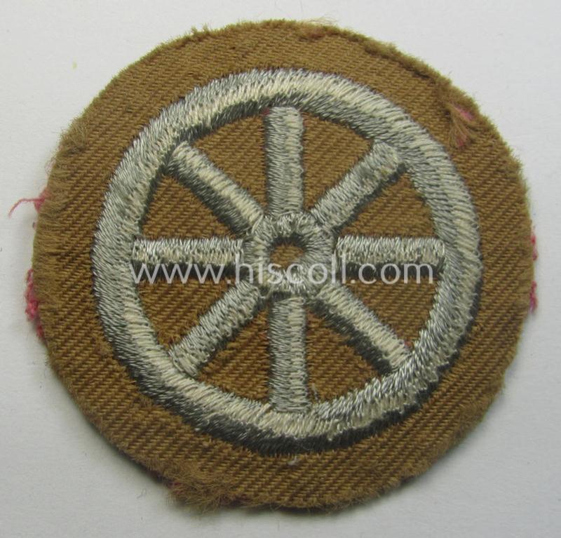 Moderately used, HJ ('Hitlerjugend') so-called: 'Motor-HJ Prüfungsabzeichen in Silber' (or: silver-class motor-proficiency badge) being a carefully tunic- ie. shirt-removed example that comes without an 'RzM'-etiket