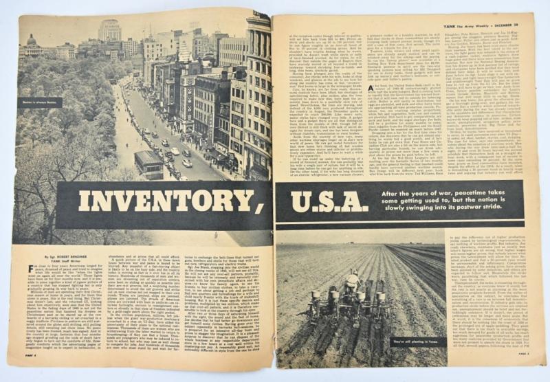 US WW2 Yank Magazine December 28,1945