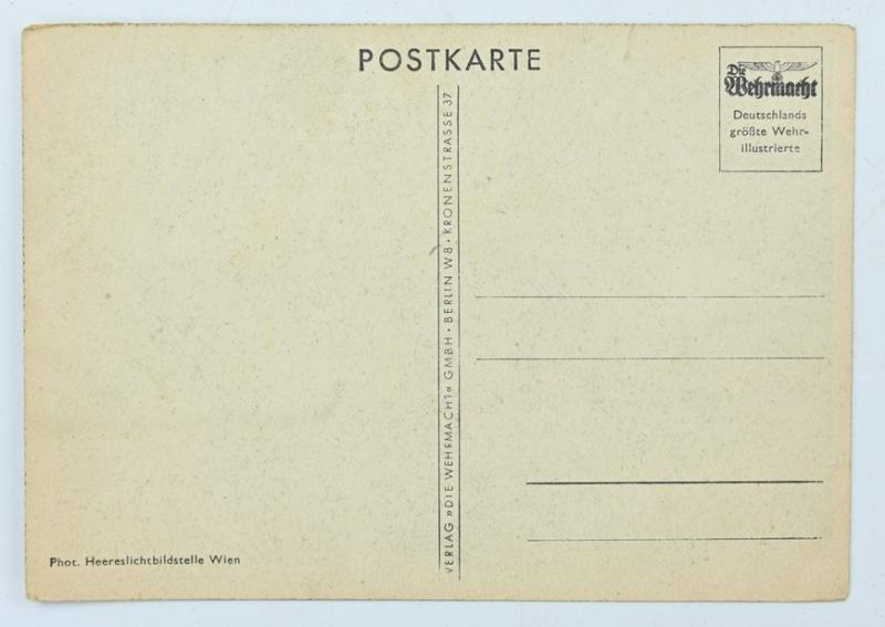 German WH Postcard 'Austrian Mountain Troops'