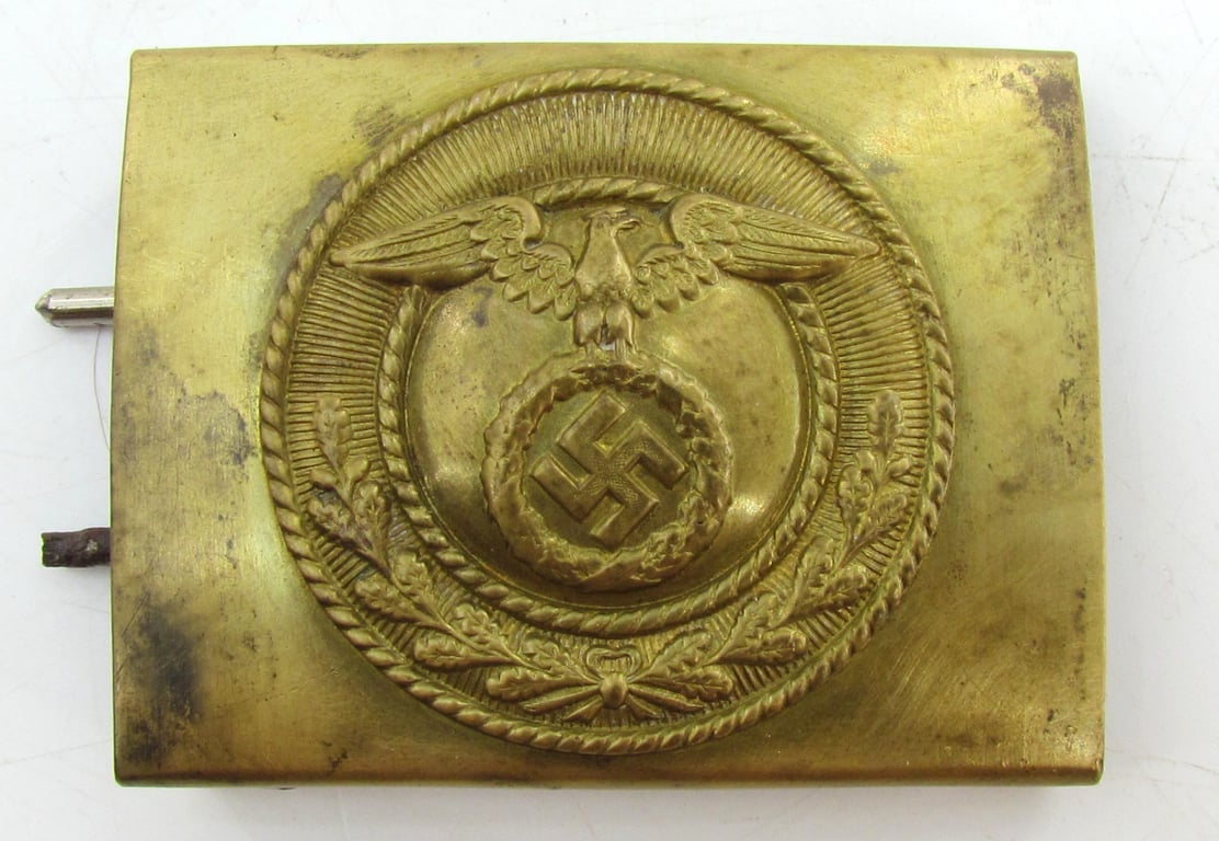 Early SA EM/NCO Brass Belt Buckle – 1st Pattern