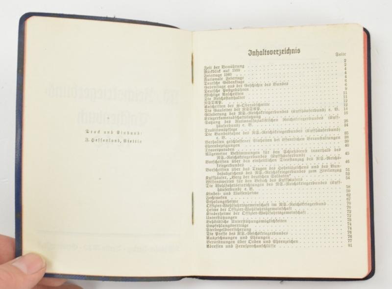 German Kalender 1940 NS Reichskriegerbund