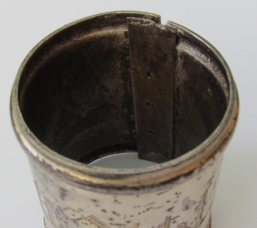 Wehrmacht Truppenfahne Fahnenstockring – Beobachtungs-Abteilung 7