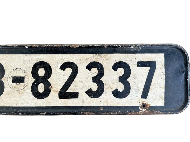 Wehrmacht License Plate