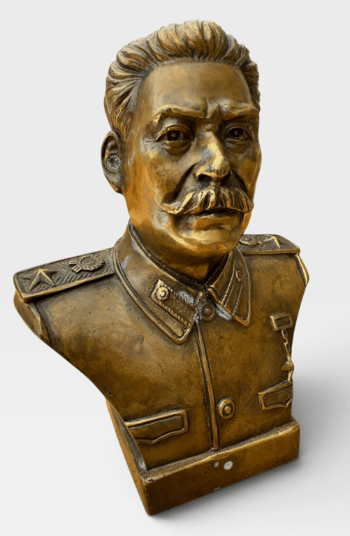 Soviet Joseph Stalin Bronze Bust