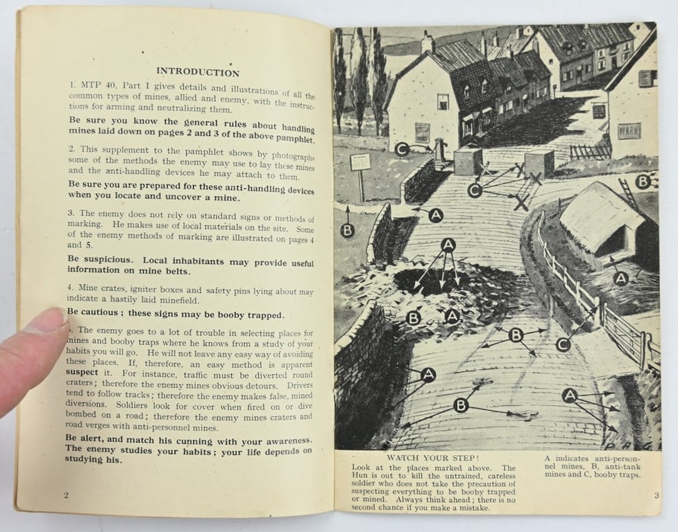 British WW2 Manual Nr. 40 Mines & Boobytraps