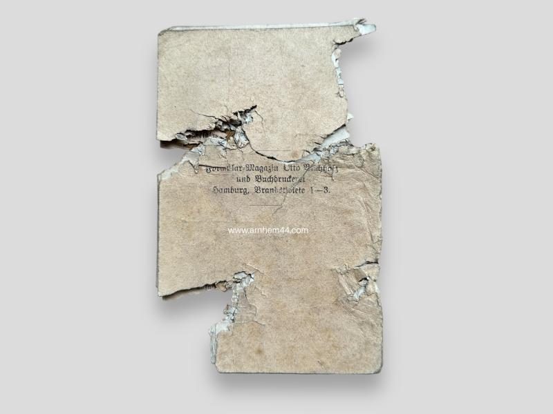 German WWI Battle-Damage Soldbuch