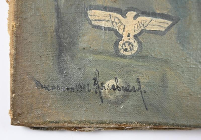 German WH Heer Portrait Painting