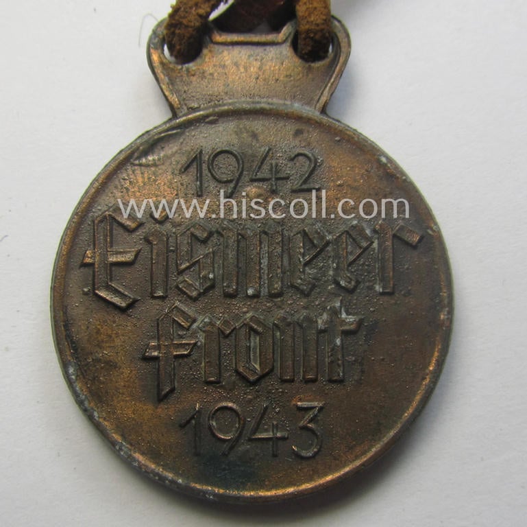 WH 'Gebirgsjäger'-related item: a semi-official, commemorative-medal (ie. talisman or 'Url') entitled: 'Eismeerfront - 1942-1943'