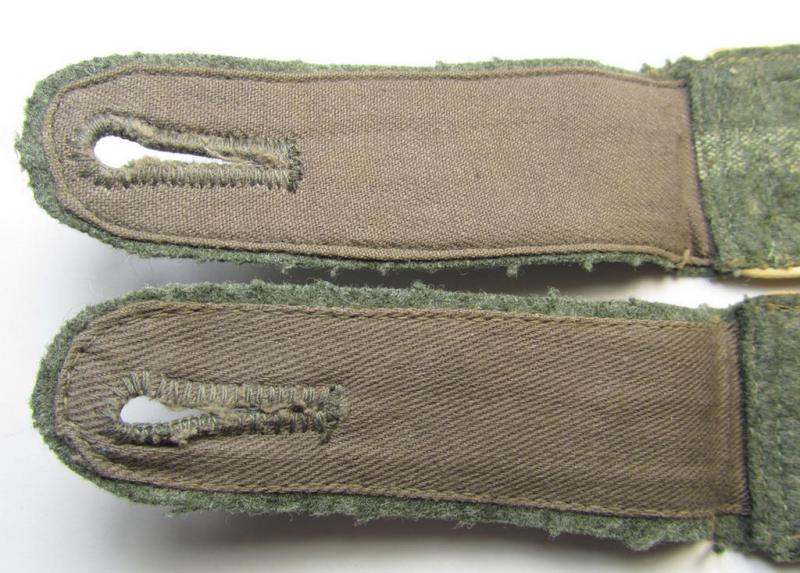 Attractive - and fully matching! - pair of neatly 'cyphered' WH (Heeres) 'M43'-pattern shoulderstraps as was intended for usage by an: 'Oberfeldwebel des Infanterie-Regiments 116' and that comes as recently found