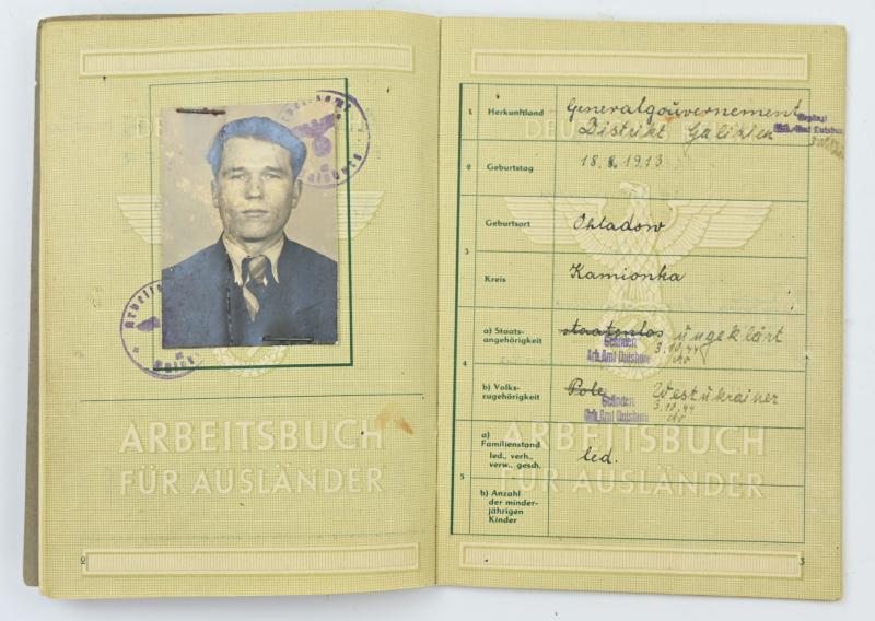 German Third Reich Foreign Workerspass