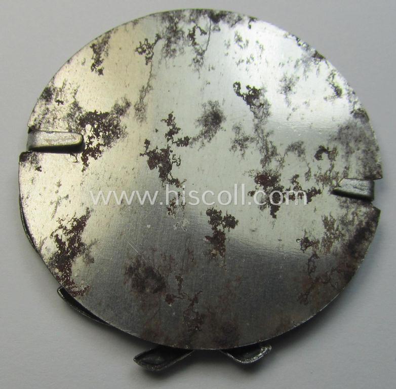 Attractive, WH (Heeres-, LW- ie. Waffen-SS-) so-called: 'Kraftfahrbewährungs-Abzeichen in Silber' being a 'virtually mint' example as was produced by the: 'Rudolf Souval'-company and that came stored in its 'Zellstoff'-based pouch