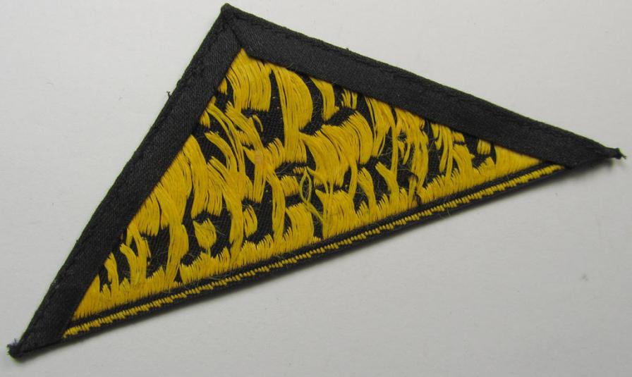 'HJ' ('Hitlerjugend') district-triangle (ie. 'Gebietsdreieck') entitled: 'West Köln-Aachen' (being an IMO never used- nor worn example that regrettably misses its paper-based 'RzM'-etiket)