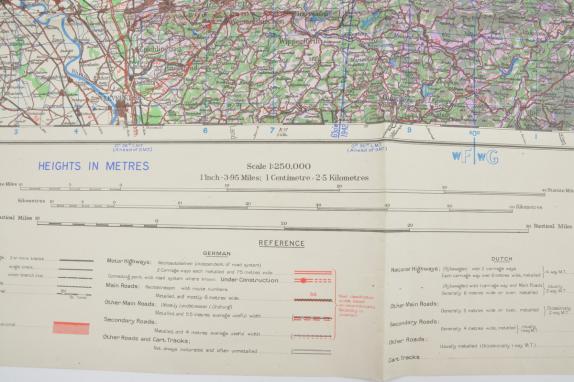 British WW2 Mapcard 'Dusseldorf' Germany