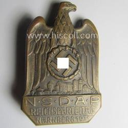 Period-repaired, N.S.D.A.P.-related 'tinnie' (ie. 'Tagungs- o. Veranstaltungsabzeichen'-) being...