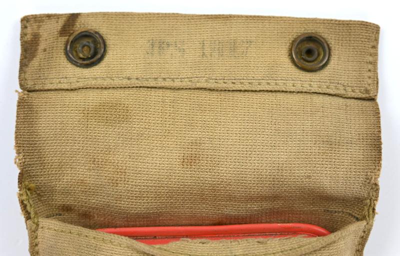 US WW2 M-1910 First Aid Pouch & First Aid Kit