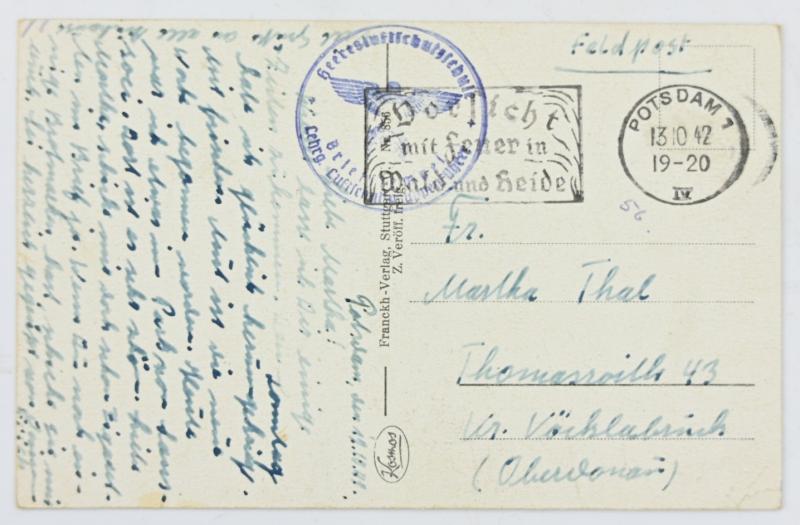 German WH Postcard