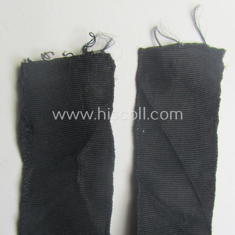 Superb example of the - actually quite scarcely encountered! - HJ ('Hitlerjugend') armband ie. cuff-title, entitled: 'HJ-Streifendienst' (being a full-length example that was carefully tunic- and/or shirt-removed)