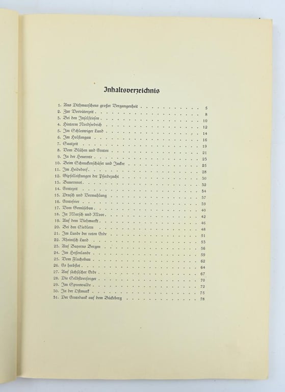 German Third Reich Era Cigaret Album 'Auf Deutsche Scholle'