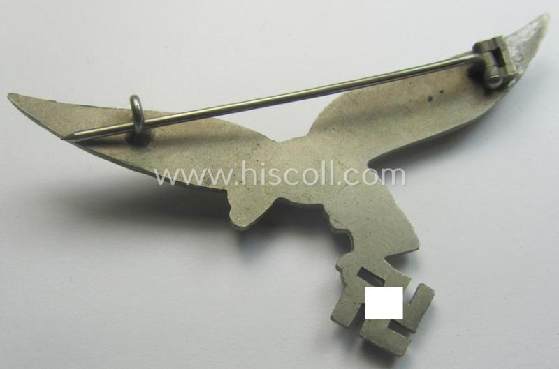 Early-period WH (Luftwaffe) 'Buntmetall'-based breast-eagle ('down-tailed'-pattern)