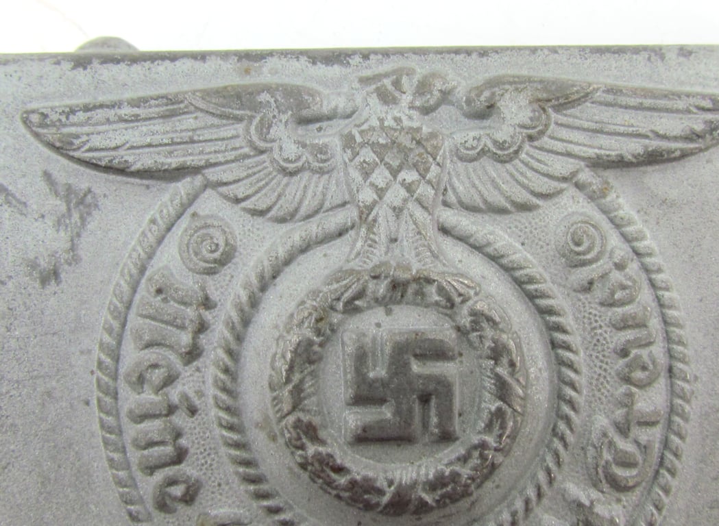 Waffen-SS Steel Belt Buckle – RZM 155/43 SS