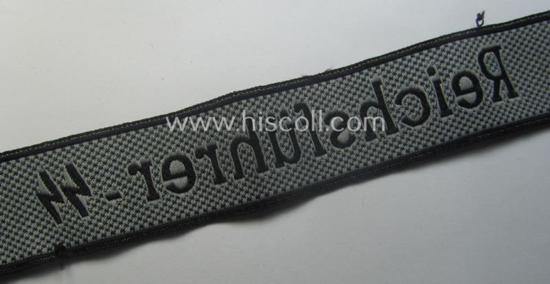 Truly worn Waffen-SS 1943/44-pattern cuff-title (ie. 'Ärmelstreifen') as was intended for a member serving within the: 16. SS-Panzer-Grenadier-Division 'Reichsführer SS'