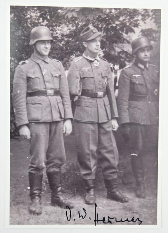Signature of Wehrmacht Heer KC Recipient 'Otmar Hermes'