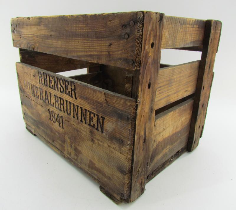 Wooden water Bottle Crate 1941