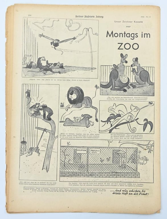 German Berliner Illustrierte Zeitung Newspaper 1942