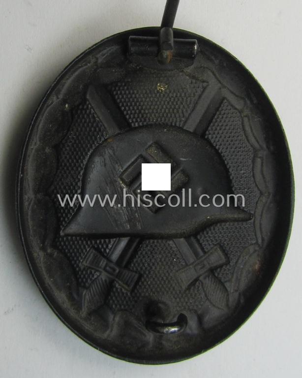 Neat - albeit non-maker-marked and magnetic! - example of a black-class wound-badge (or: 'Verwundeten-Abzeichen in Schwarz') that comes in an overall nice- (ie. I deem just minimally used-), condition