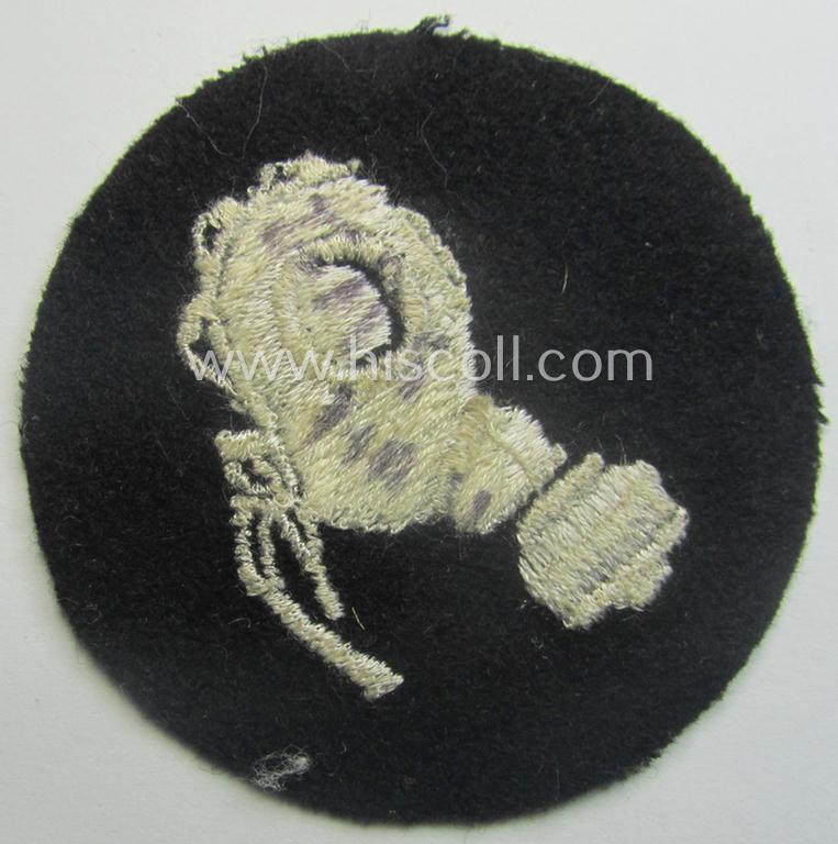 Waffen-SS-related so-called: trade- and/or special-career arm-insignia, as was intended for a: 'Gasschutzunteroffizier' (or: gas-protection NCO)