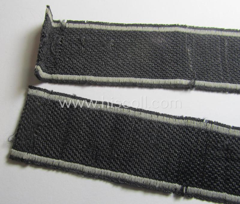 Stunning - and I deem just minimally used- and/or worn! - Waffen-SS 1943/44-pattern cuff-title (ie. 'Ärmelstreifen') as executed in 'BeVo'-weave-pattern as was intended for a member who served within the: SS-Panzergrenadier-Regiment 'Theodor Eic...