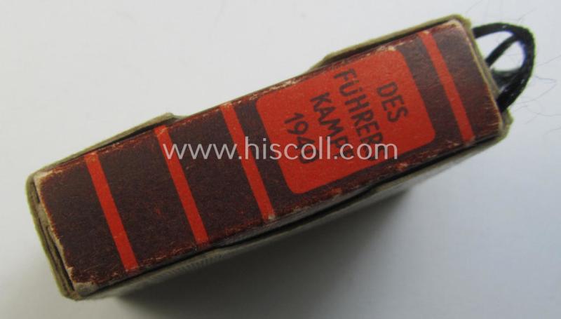 Interesting - and fairly unusually seen! - complete, W.H.W.- ie. DRK- (ie. 'Winterhilfswerke o. Deutsches Rotes Kreuz'-) related miniature-book-set entitled: '2. Kriegs-Hilfswerk - 2. Strassensammlung 23. und 24. August 1941'