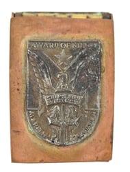 US WW2 Merchant Marine Merit Award on tinnie...