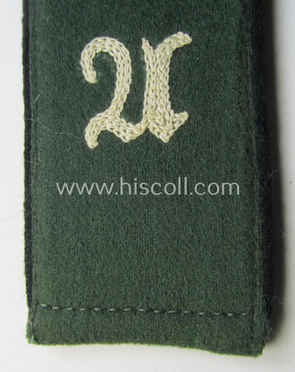 Superb - albeit single! - example of an early-period (ie. 'M36- o. M40'-pattern and rounded-styled) WH (Heeres) 'cyphered', EM-type shoulderstrap as was intended for a: 'Soldat u. Mitglied einer Pionier-Aufklärungs-Abtgs.'