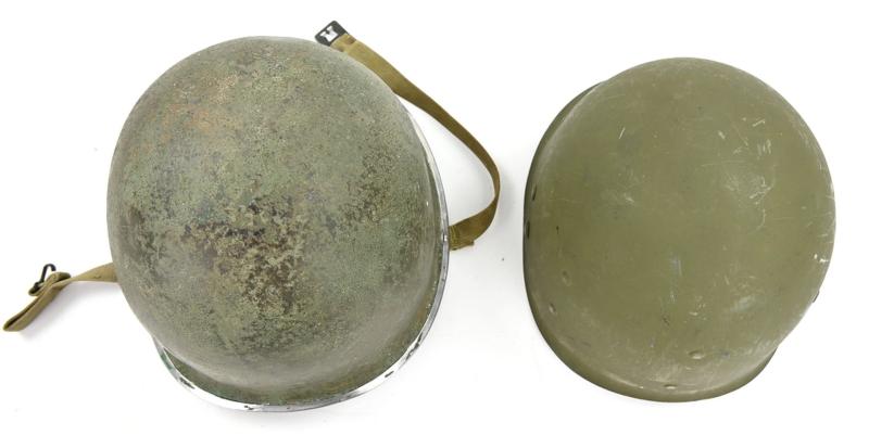 US WW2 307th Airborne Engineers Battalion Combat Helmet