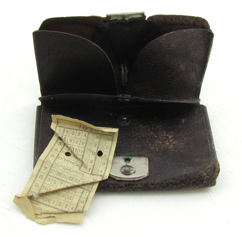 Wehrmacht Soldier Wallet with Panzerjäger cypher and 2x rank pips