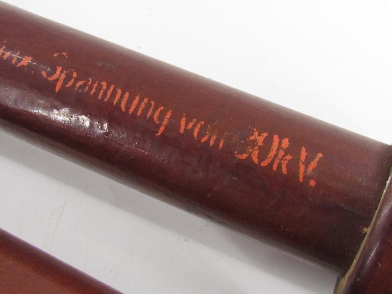 Wehrmacht Pioneer Wooden High Voltage Pliers In a Bag