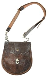 British WW2 Officer's Leather Sporran Gordon Highlanders
