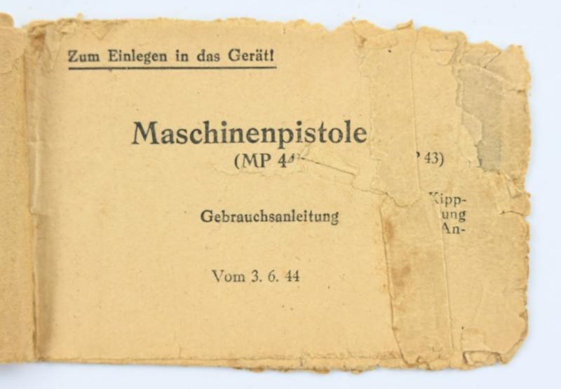 German WH MP44 Instruction Manual