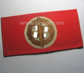 Hardly used nor worn, linnen-based armband (ie. 'Armbinde')...