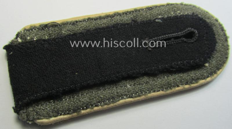 Single, Waffen-SS NCO-type shoulderstrap: 'SS-Unterscharführer' who served within the: 'SS-Infanterie-Truppen'