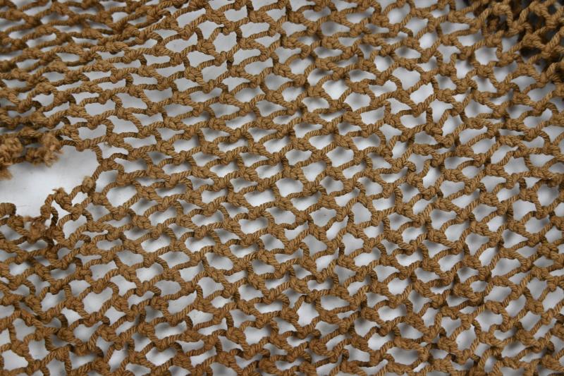 US WW2 British Made Brown M1 Helmet Net