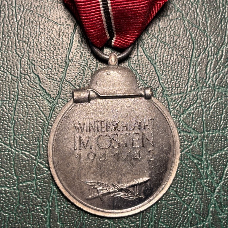 Eastern Front Medal with Ribbon "65" Klein & Quenzer